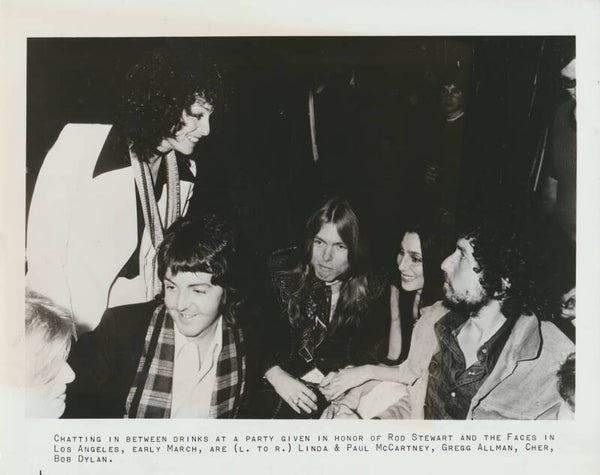 Bob Dylan - Paul McCartney - March 11, 1975 [USA] - Publicity Press Photo