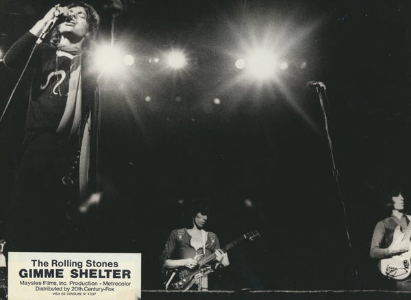 The Rolling Stones - Gimme Shelter - 1970 [France] - Movie Publicity Press Photo
