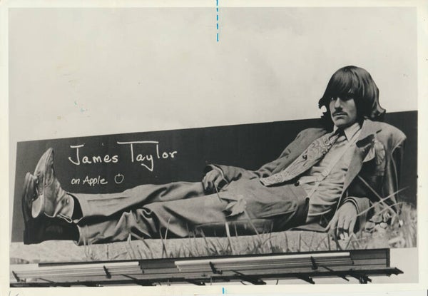 James Taylor - Apple - 1960s [Holland] - Publicity Press Photo