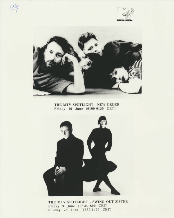 New Order - Swing Out Sister - June 1989 [UK] - Publicity Press Photo