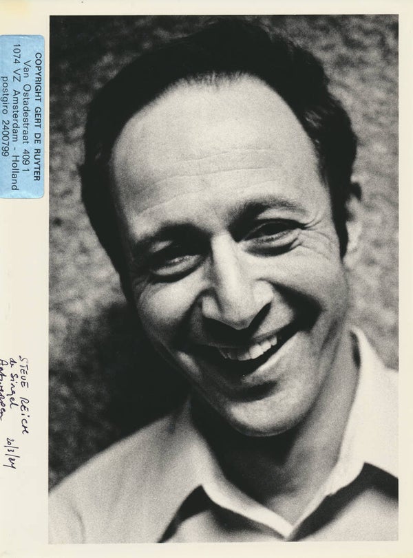 Steve Reich - 1984 [Holland] - Publicity Press Photo