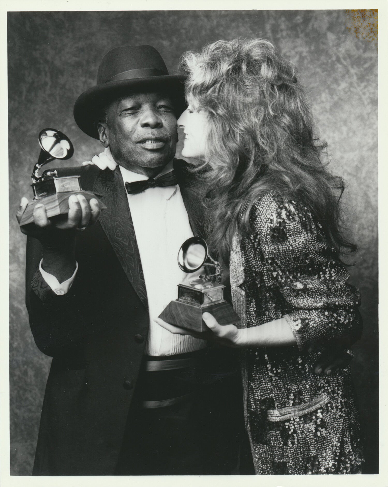 John Lee Hooker + Bonnie Raitt - 1980s [Holland] - Publicity Press Photo