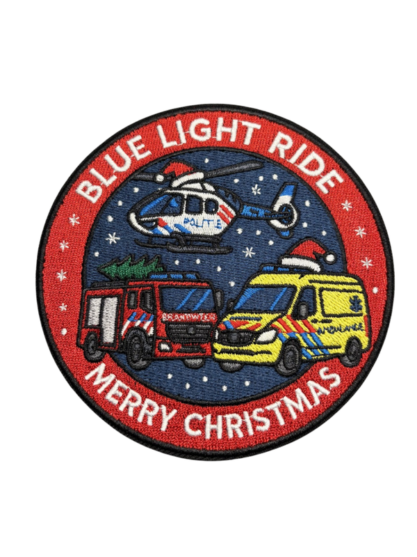 IPA Blue Light Ride Christmas patch