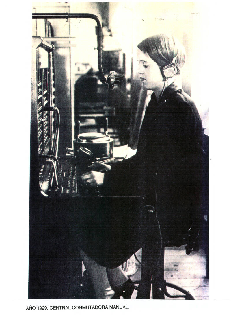 Telefonista de centro manual