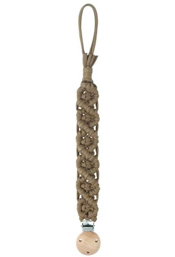 Macramé speenkoord - Brown