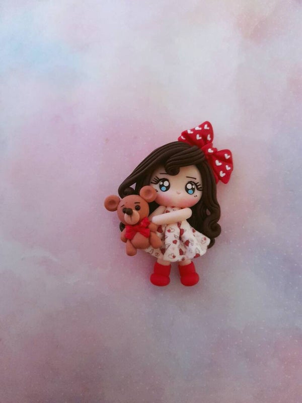 Girl with bear