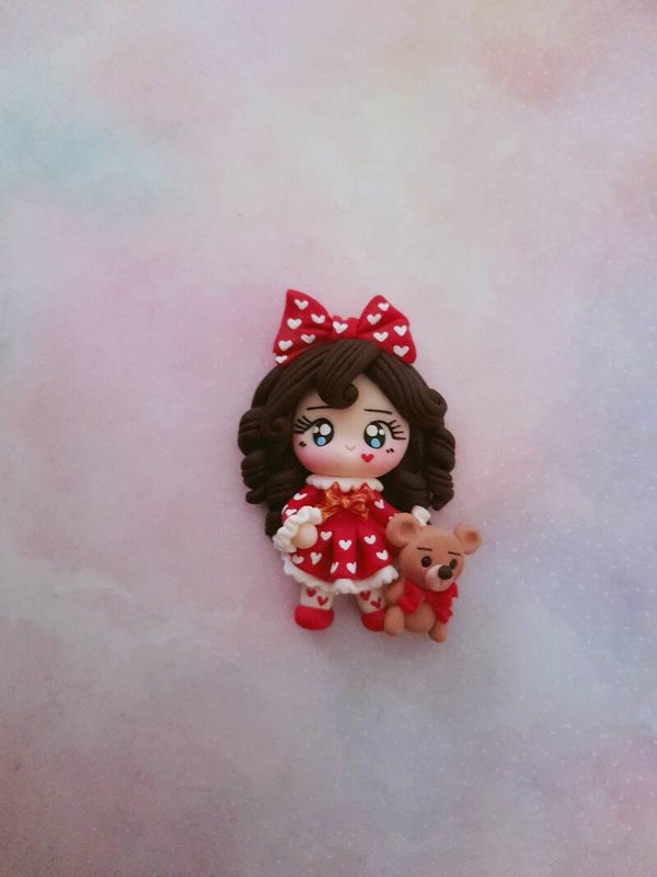 Girl with bear