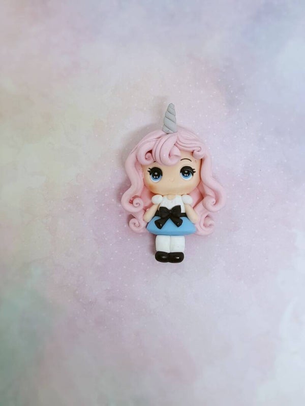 Unicorn girl pink hair