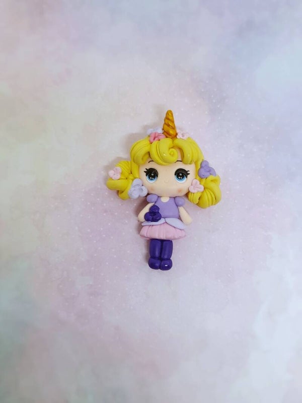 Unicorn girl blond hair