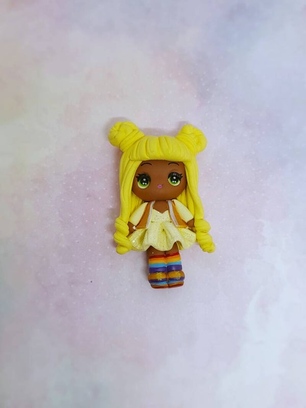 Girl yellow hair