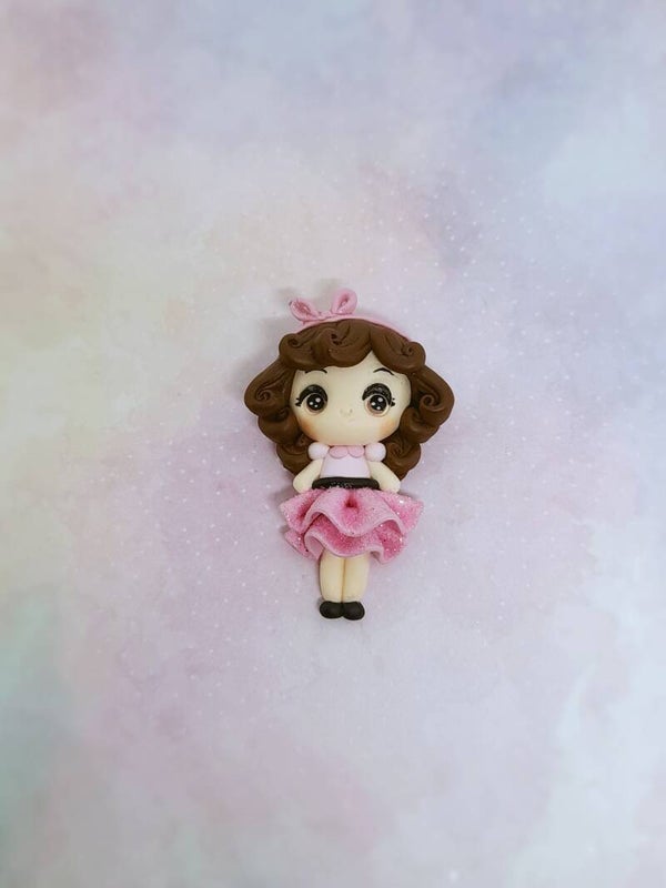 Girl pink dress