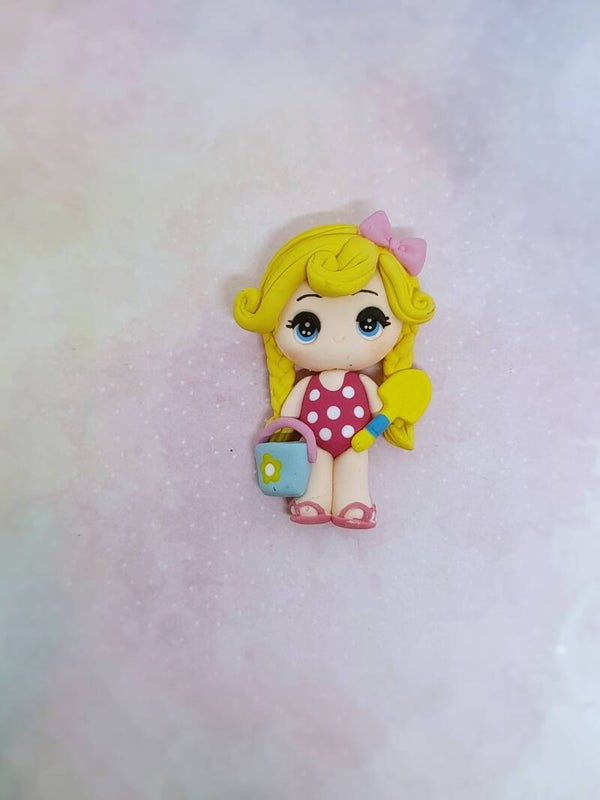 Beach girl blond hair