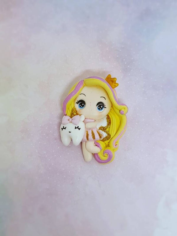 Fairy teeth blond hair
