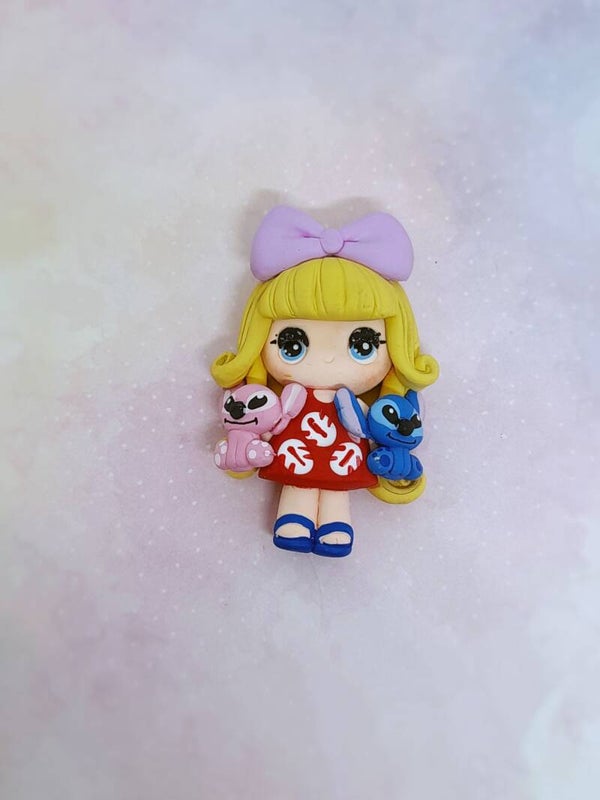 Stitch girl blond hair
