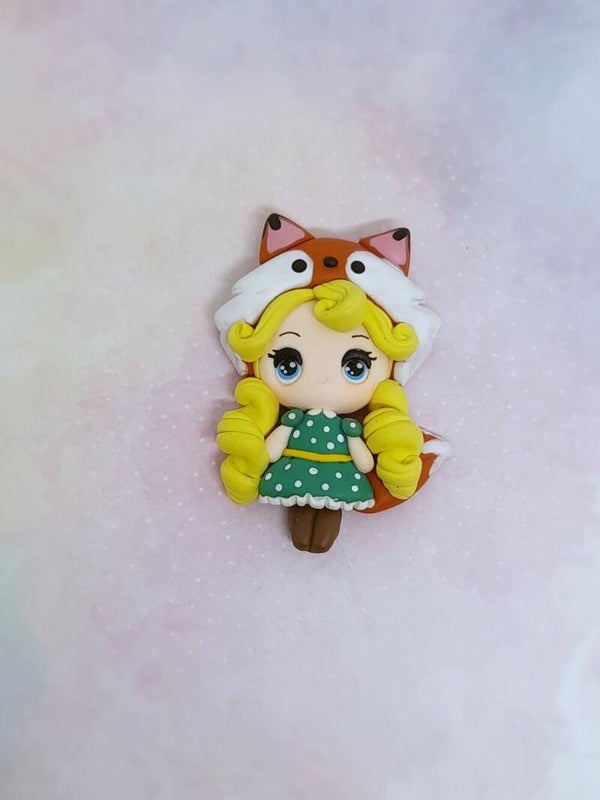 Fox girl blond hair