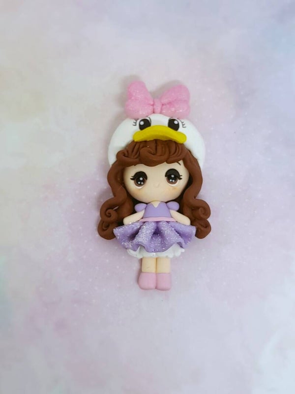 Duck girl brown hair
