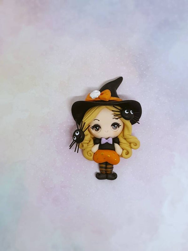Halloween witch orange