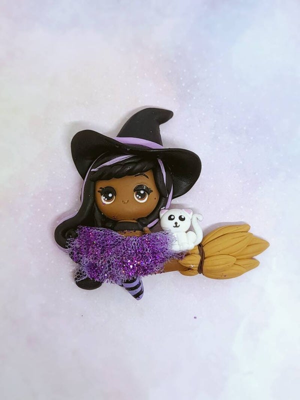 Witch tutu purple black hair