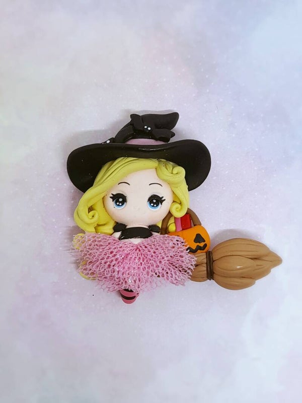 Witch tutu pink blond hair