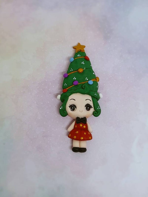 Christmas tree girl