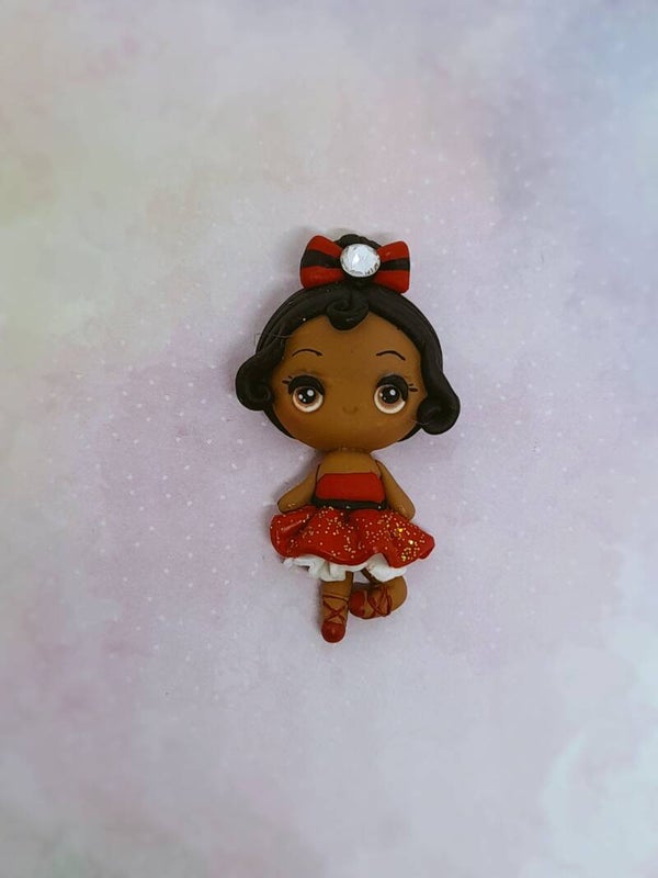 Christmas ballerina black hair