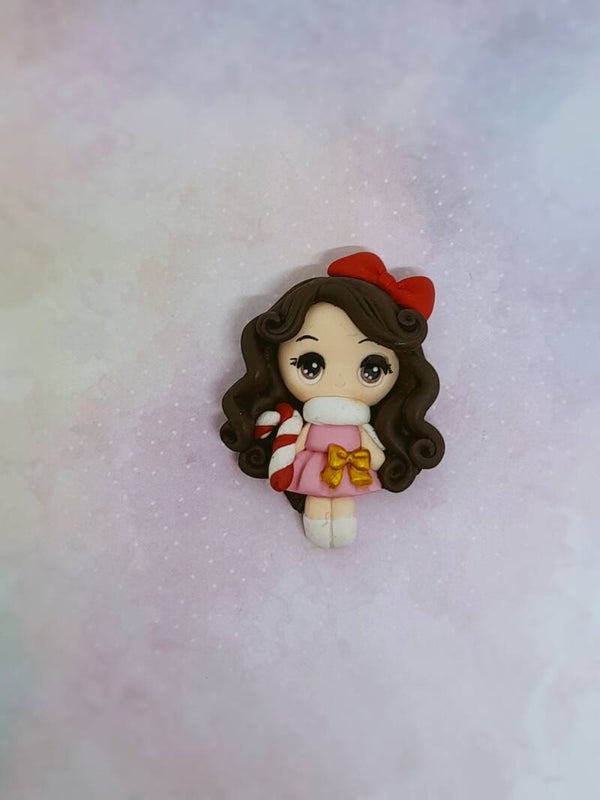 Christmas girl with candycane