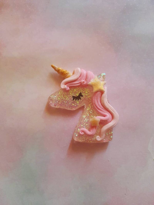 Unicorn head pink