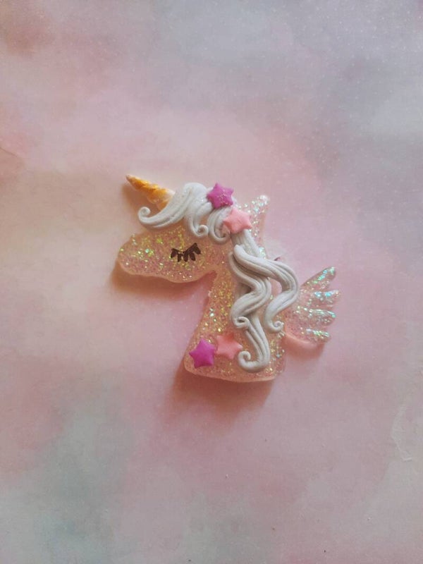 Unicorn head blue