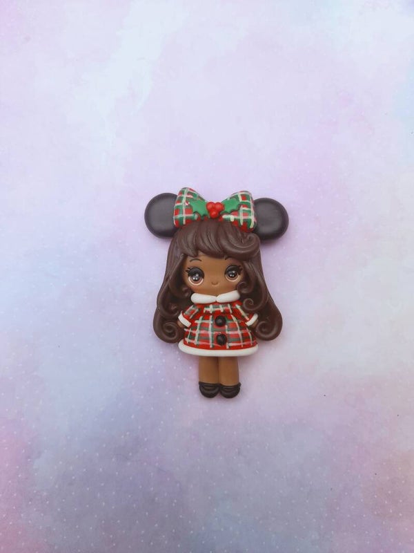 Christmas girl minnie hair