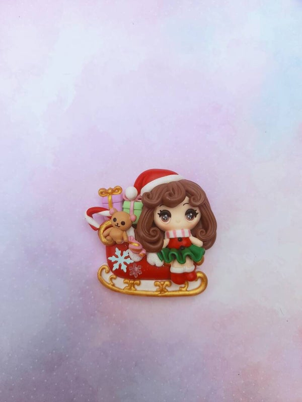 Girl with sleigh brown hair