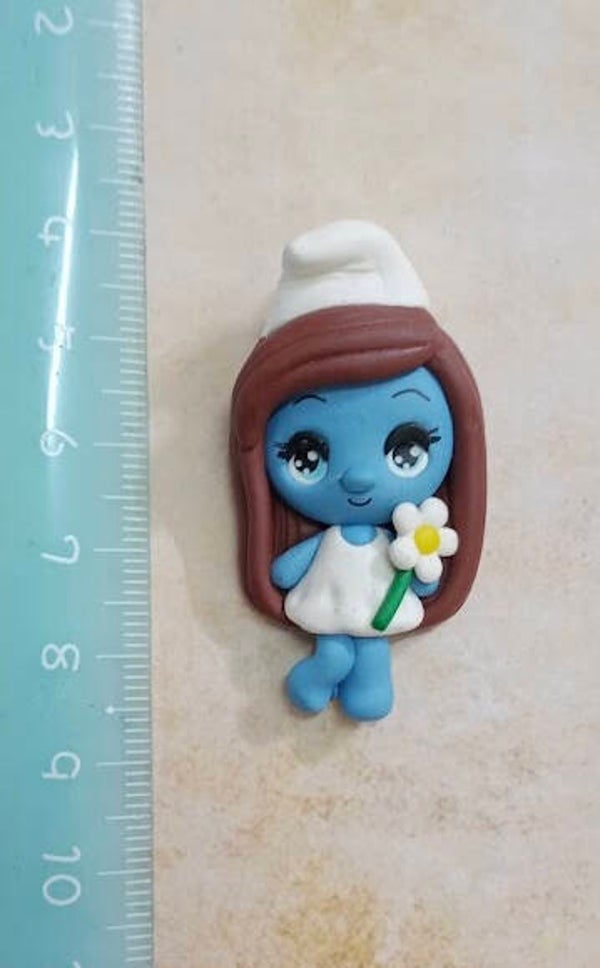 Girl blue skin