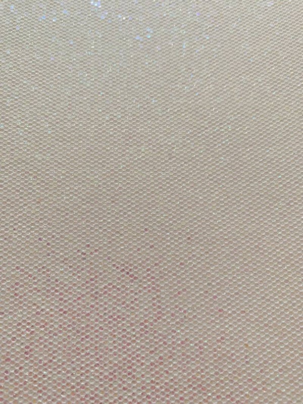 Wit glitter geblokt