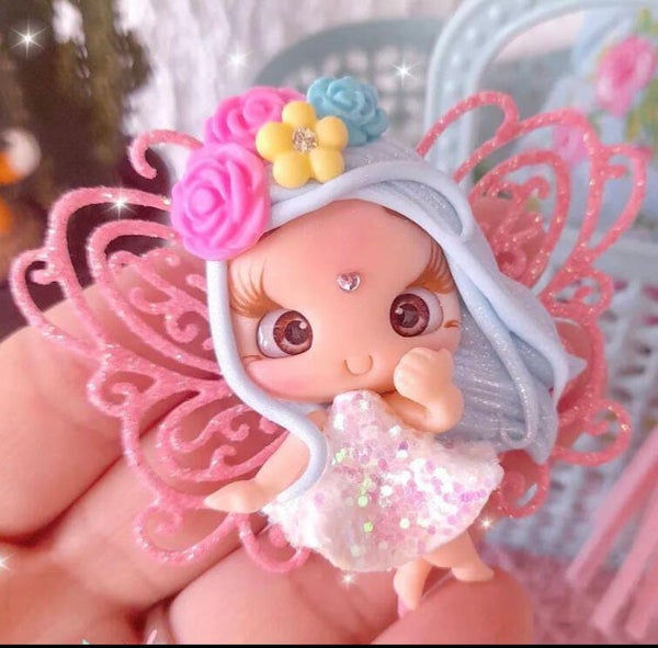 Pink glitter fairy