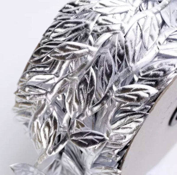 Lint zilver blaadjes groot