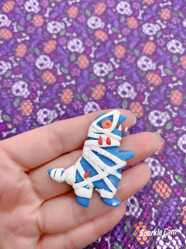 Blauw dino