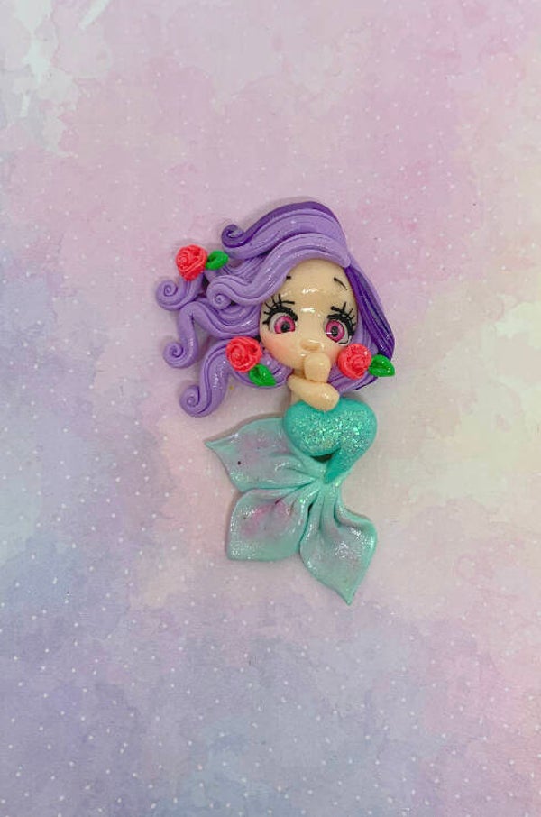Mermaid purple green