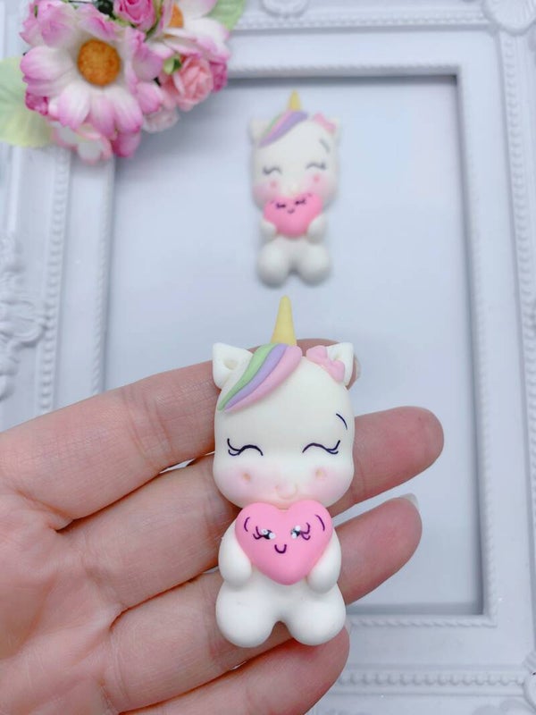 Unicorn met roze hartje