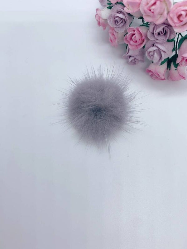 Pompom lichtgrijs