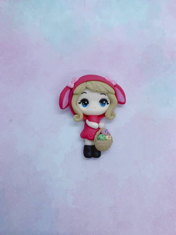 Easter girl pink hat