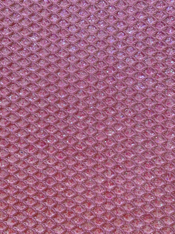 Roze glitter kant zig-zag