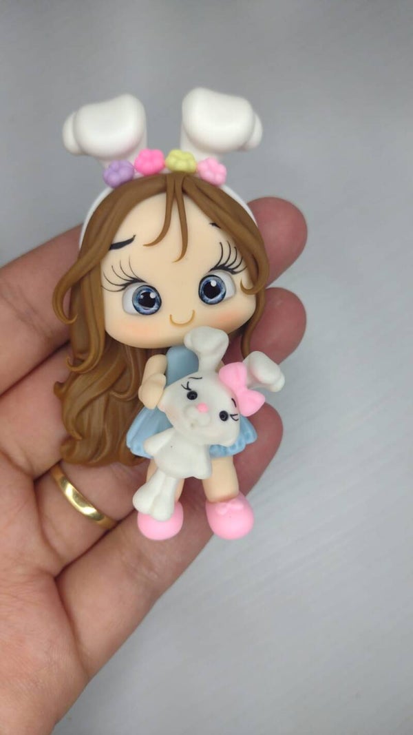 Easter girl blue dress