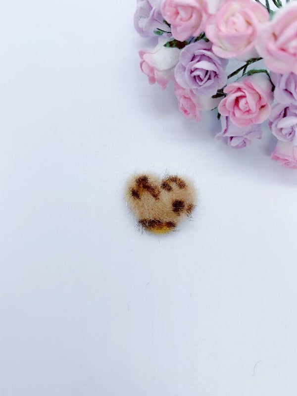 Hart fluffy panter lichtbruin