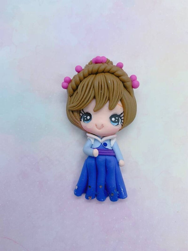 Meisje snow blauw