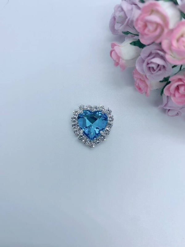 Steen hartje blauw