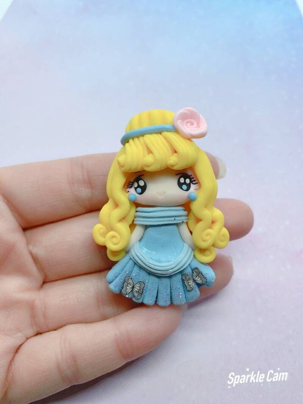 Princess blauwe jurk