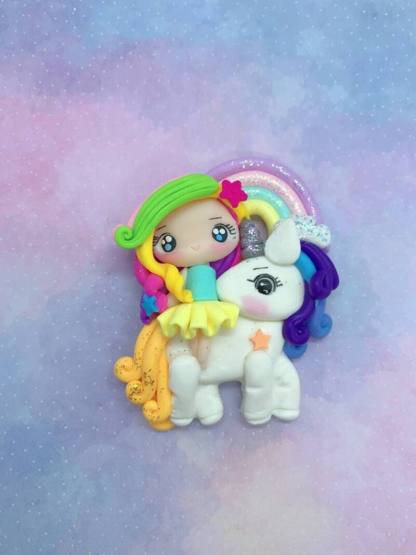 Unicorn girl rainbow