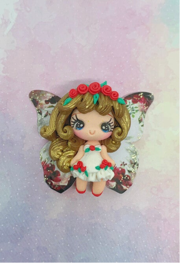 Fairy flower brown hair