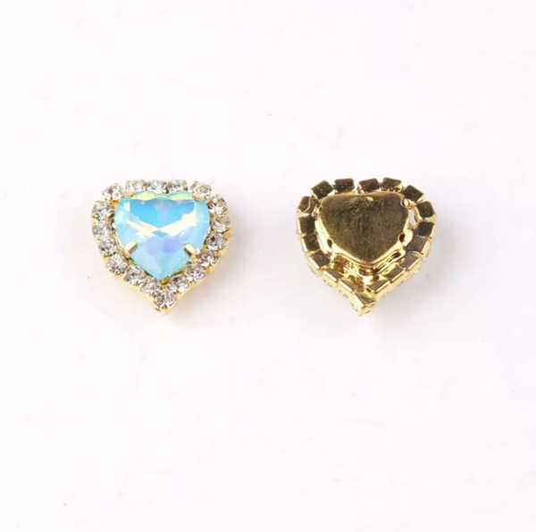Steen hartje aquamarine AB
