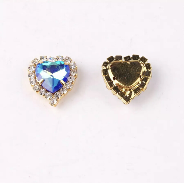 Steen hartje blue sapphire AB