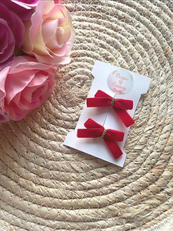 Fluweel set rood